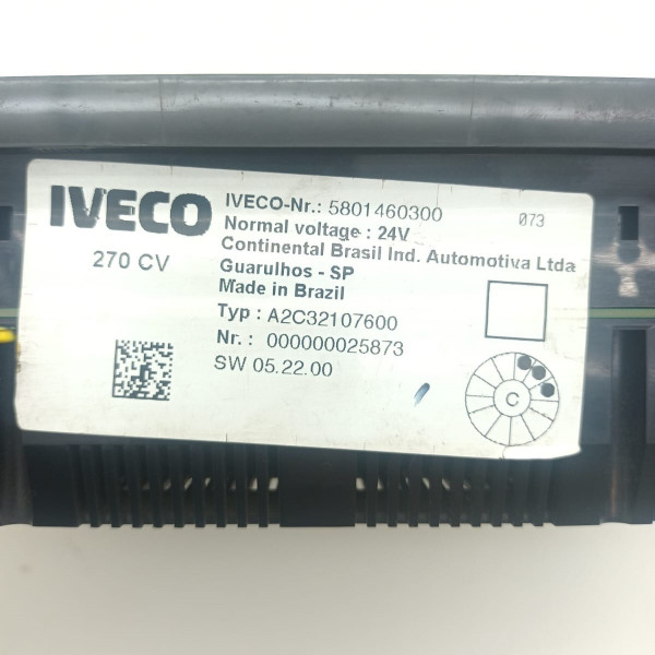 Painel De Instrumentos Iveco 24v Cod - 5801460300 - Original